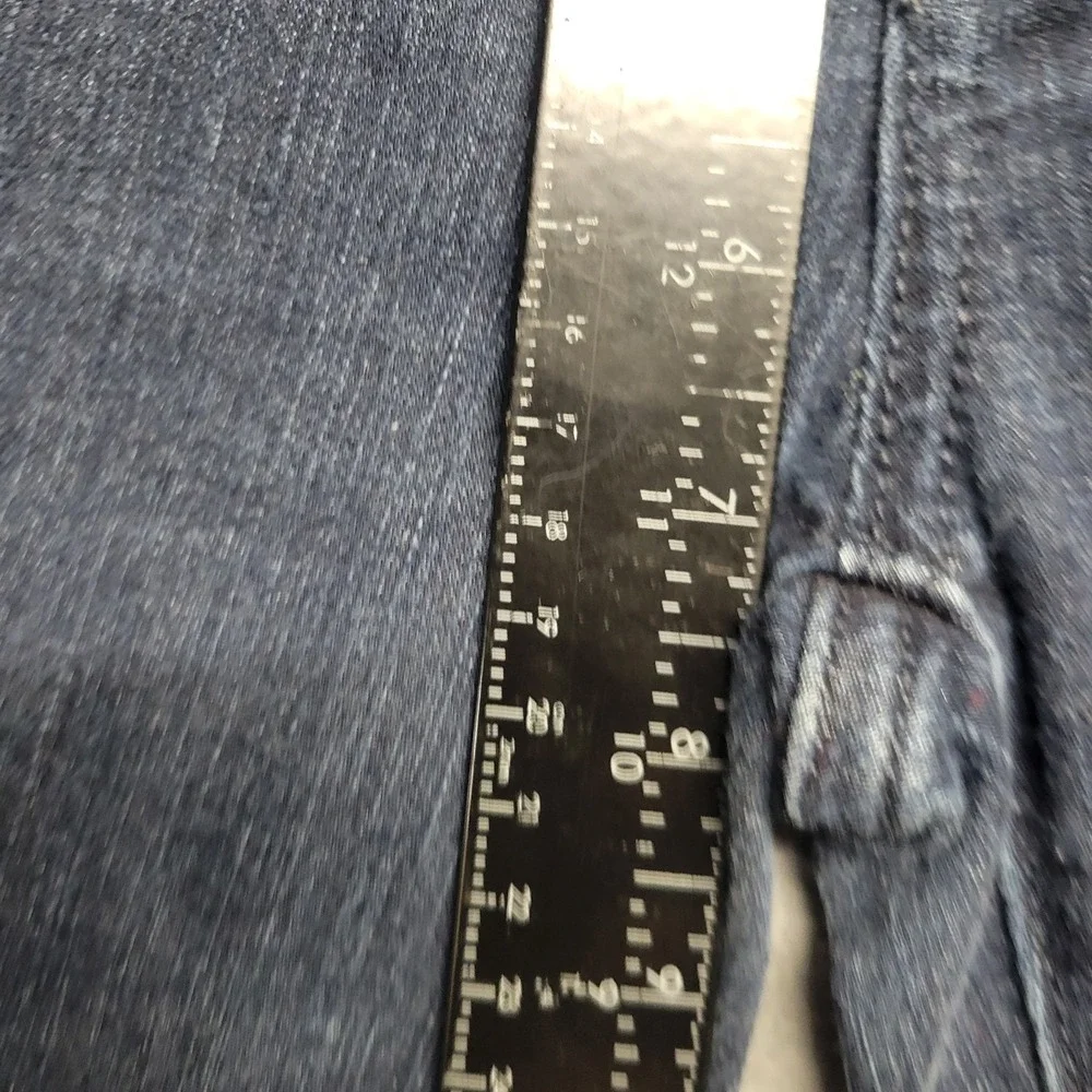 Pilcro and the Letterpress Flare Jeans Dark Wash Mid Rise Denim Size 24